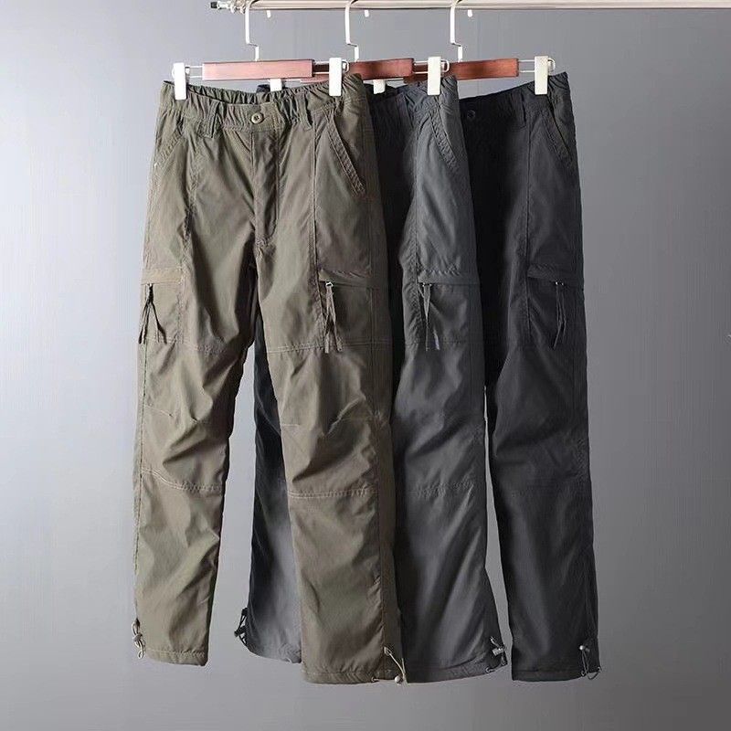 Vêtements pour hommes, salopettes droites multi-poches, pantalons décontractés amples pour hommes, pantalons d'assaut, pantalons à séchage rapide_voghion.com
