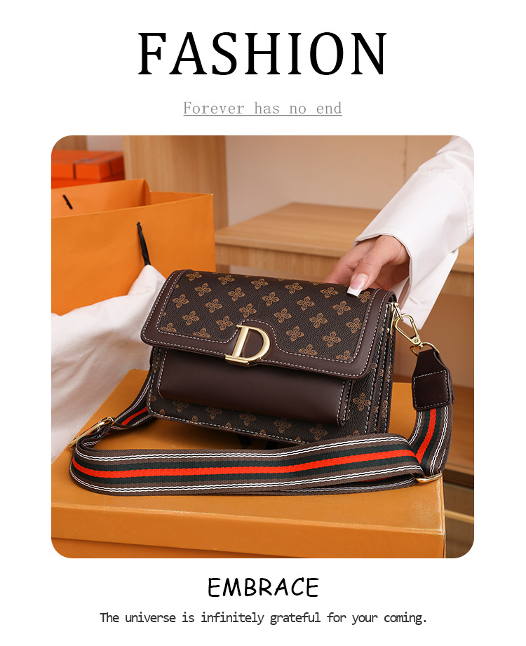 High-end women's small bag 2023 new trendy fashion all-match ins shoulder Messenger bag autumn net red small square bag_voghion.com
