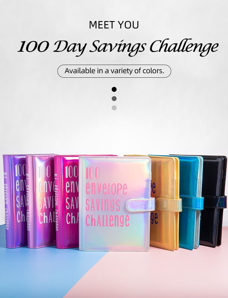 Nachfüllbare Notizbücher 100 Tage Paar-Challenge Sparbuch Loseblattbuch 1 100 Karten Filmplanbuch Sparbuch_voghion.com
