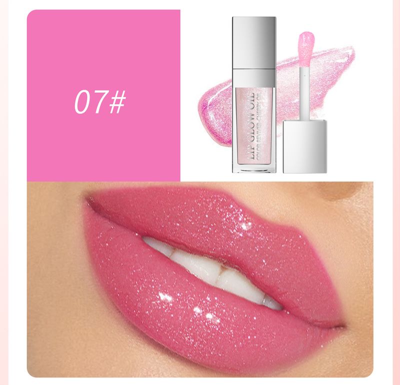 HelloKiss Hydraterende en verhelderende transparante kleur, Water Glazed Glass Glaze Lip Oil, lipolie_voghion.com