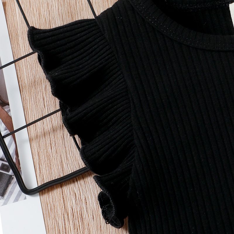 Baoshi Abbigliamento per bambini Instagram Nuovo Pit Stripe Canotta in pizzo Gonna corta a scacchi Set due pezzi_voghion.com