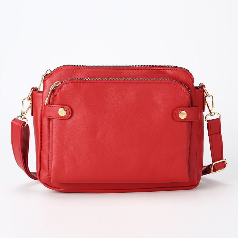 Borsa a tracolla da donna a tre strati in pelle a tre strati_voghion.com