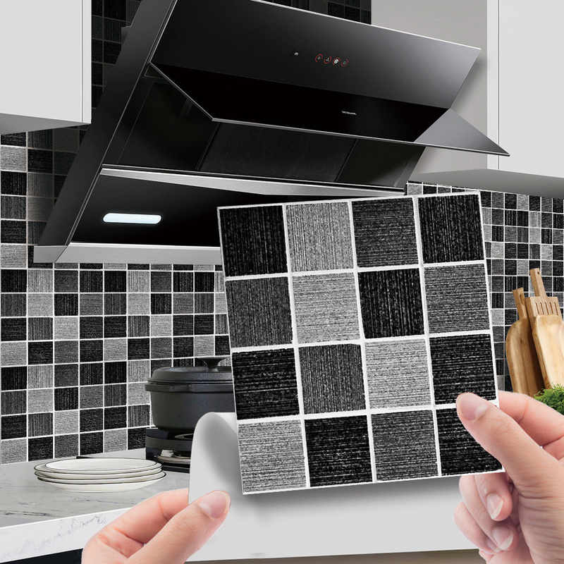 MSC077-0923D Mosaik Krystal Flise Klistermærke Glas Tile DIY Vandtæt selvklæbende vægklistermærke_voghion.com