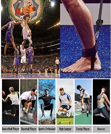 Vertical Trainer Basketball Track And Field Exercise Leg Explosion Power Jump Rope Resistance Band Training_voghion.com