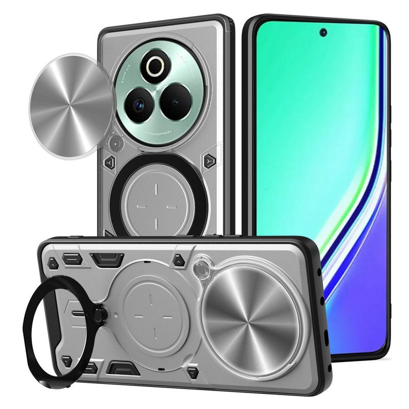 Metalowy pierścień magnetyczny do mocowania kamery w samochodzie, etui ochronne do P3 Realme 14 + 13 12 Pro 12+, obrotowy uchwyt_voghion.com
