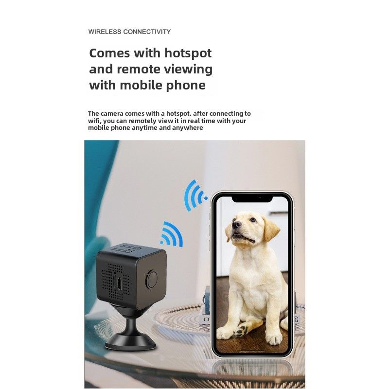 X1 kleine vierkante high definition wifi-camera, draadloze 1080p nachtzicht beveiligingscamera sport kleine camera_voghion.com