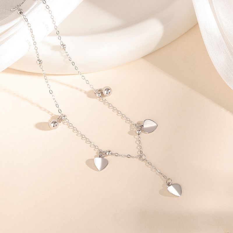 Cavigliera in argento puro da donna, semplice, elegante, sexy, con nappa, a forma di cuore, gioiello da fata, regalo per la migliore amica_voghion.com