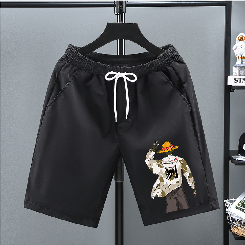 Sommer Piratenkönig Sport Shorts Herren große lockere schnell trocknende lässige 5-Punkt-Hose Basketballhose Strandhose_voghion.com