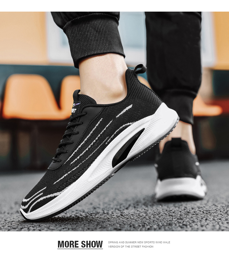 Zapatillas de viaje deportivas informales ligeras antideslizantes para hombre, zapatillas deportivas para caminar, correr, entrenar, gimnasio, zapatillas deportivas de moda_voghion.com