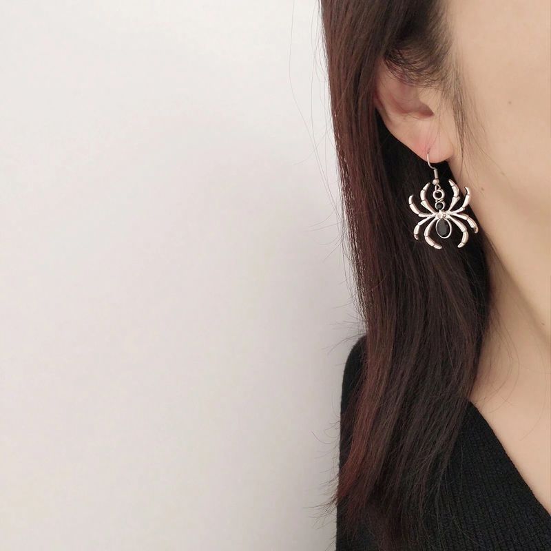 Collana con ragno in stile retrò dark cross-border, stile gotico, ciondolo in lega di diamanti, collana all'ingrosso per ragazze di Halloween_voghion.com