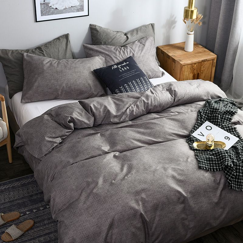 Set di biancheria da letto in fibra morbida, due/tre pezzi, copripiumino e set di biancheria da letto_voghion.com