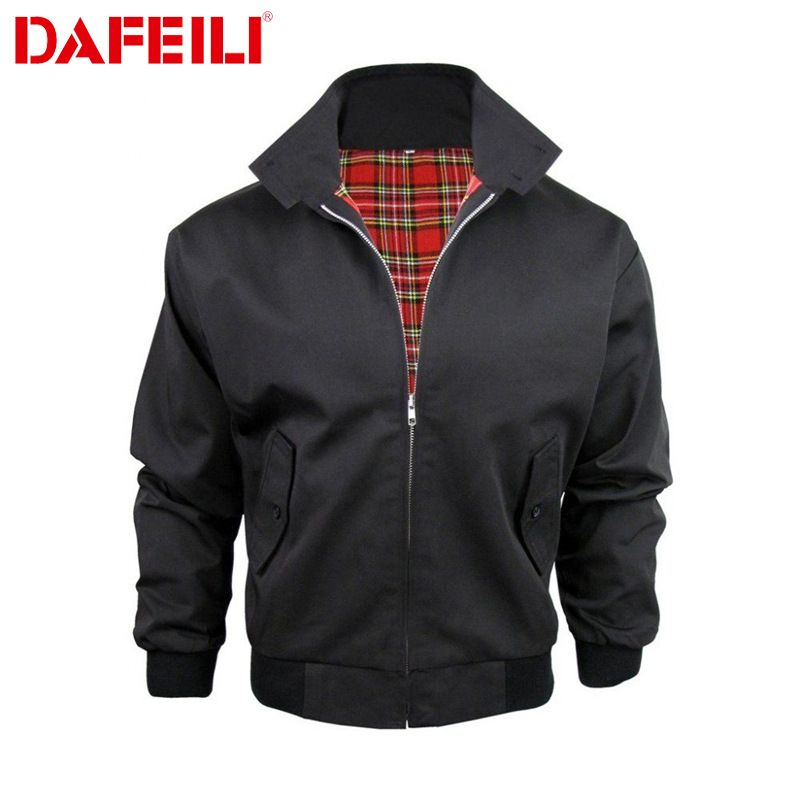 Nowa jesienna kurtka męska Harrington British Bomber Classic Plus Size Loose BF dla par_voghion.com