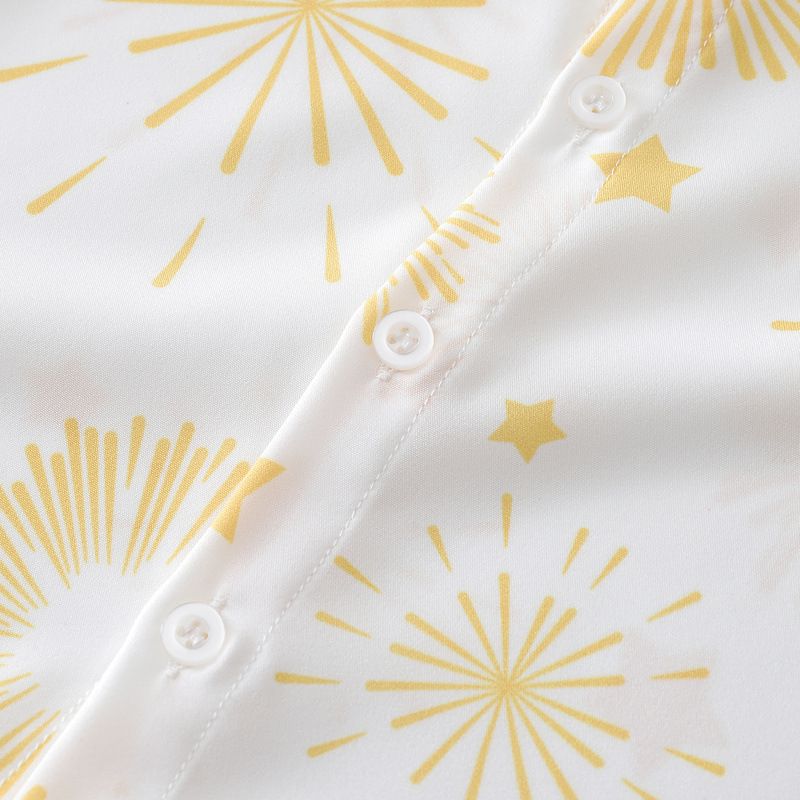 Abito con tracolla per ragazzi e signori, abbigliamento coreano, camicia estiva a maniche corte con fuochi d'artificio 2024, per bambini_voghion.com