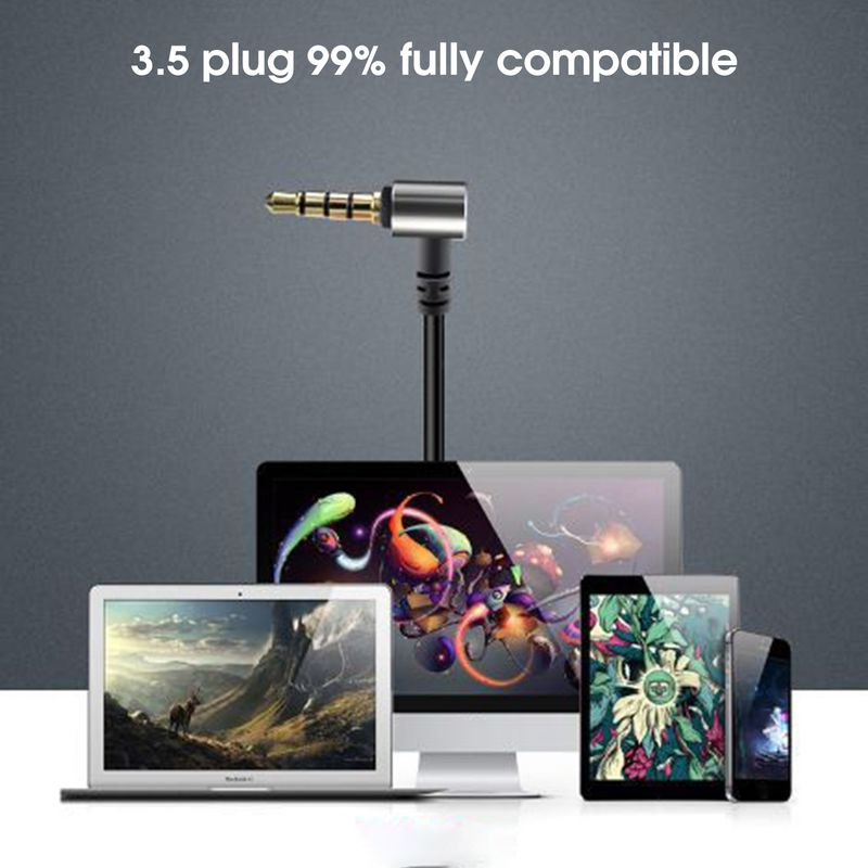 Wired Earphone Line Control L-shaped Plug Type-C/3.5mm Mega Bass In-ear Sports Earbud for Phone_voghion.com