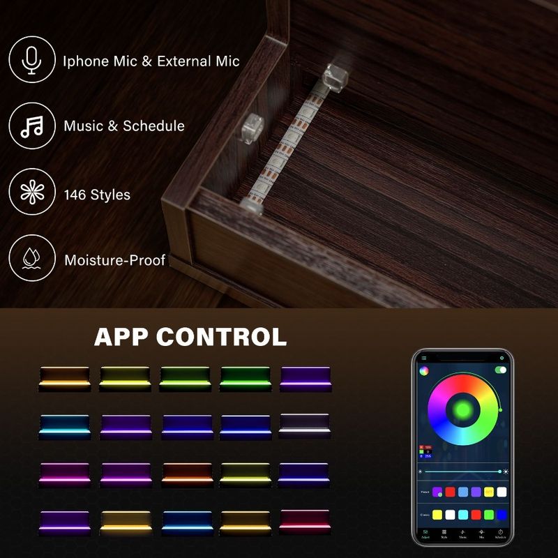 With Shelf Display Remote Illuminated 3 Liquor App F 24 Lighted Inch Shelf Step Shelf Bar DIY LED Bottle Bottle Display Control_voghion.com