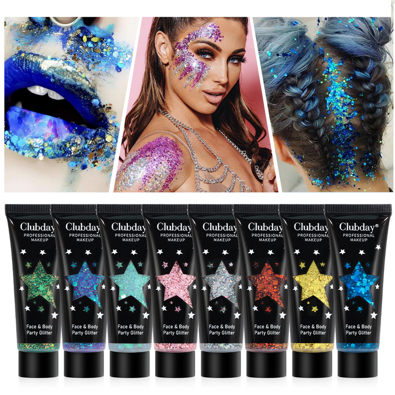 Beauty gel liquid sequin body Christmas makeup chameleon hose eye shadow_voghion.com