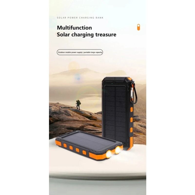20000-mAh-Solar-Powerbank mit großer Kapazität für den Außenbereich, geeignet für iPhone, Huawei, Xiaomi, Samsung_voghion.com