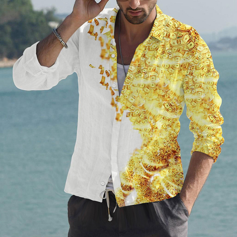 2022 neues digital bedrucktes 3D-Farb-Langarmhemd für junge Männer im Casual-Trend_voghion.com