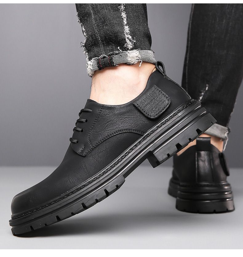 Herren Plateauschuhe Niedrige Pumps Loafers Slip-on Casual Herrenschuhe_voghion.com