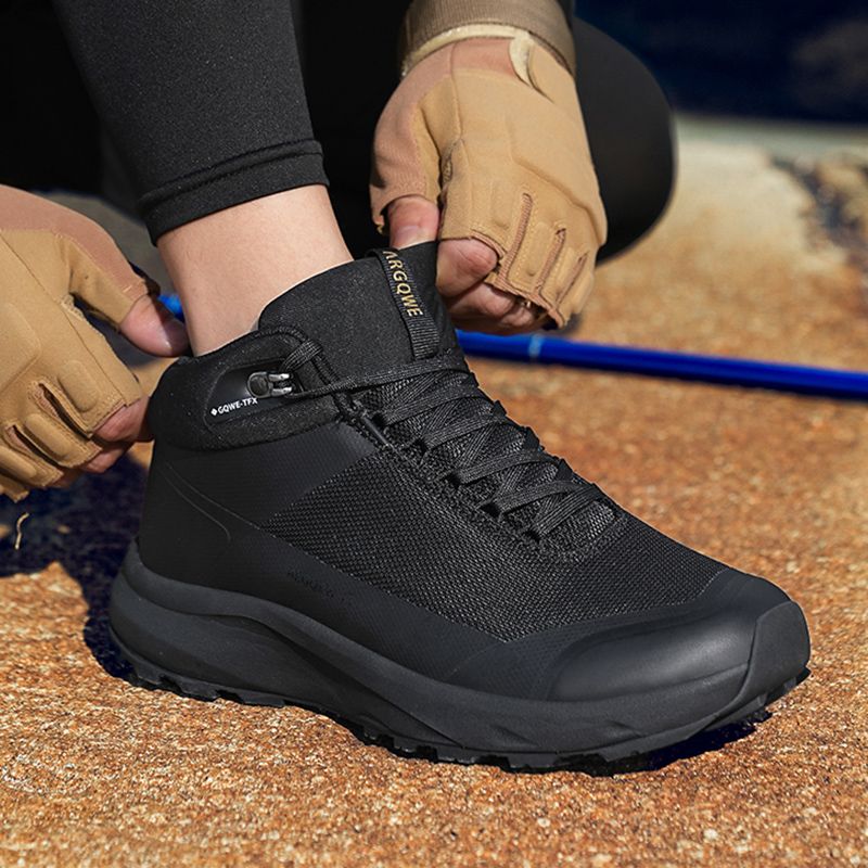 New Anti-splashing Water Mid-top Warm Outdoor Hiking Shoes_voghion.com