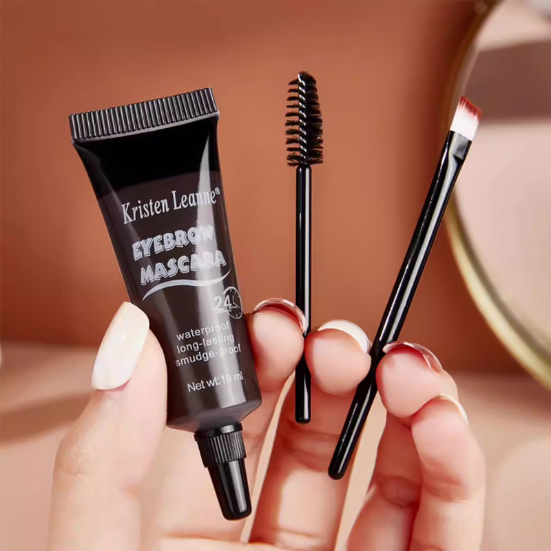 Gel per sopracciglia nero 4 colori marrone, duraturo, impermeabile, ad asciugatura rapida, crema tinta per sopracciglia, liquido per trucco liscio_voghion.com