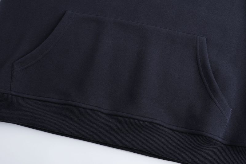 Felpa con cappuccio oversize corta da uomo FW777 in stile giapponese, pile pesante 420 GSM_voghion.com