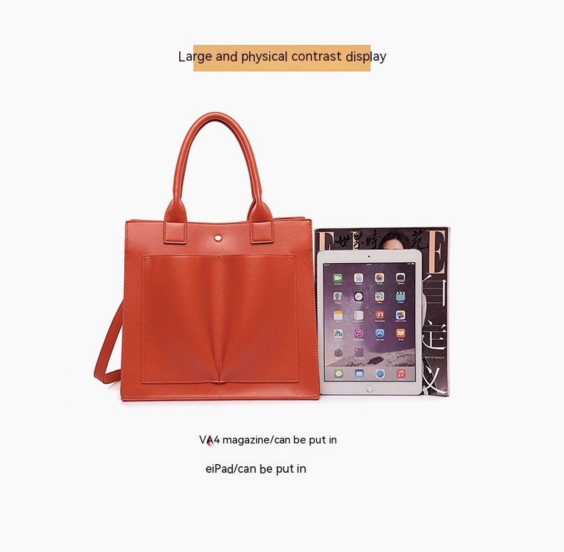 New Best-selling Women's Bag, Korean Version Tote Bag, Simple and Stylish Handbag, Trendy Soft Leather Crossbody Bag_voghion.com