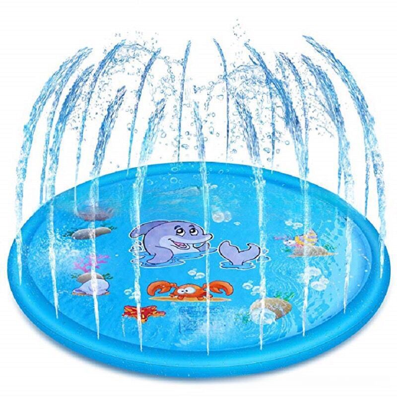 Home PVC Outdoor Grass Children's Play Alphabet Water Spray Mat_voghion.com