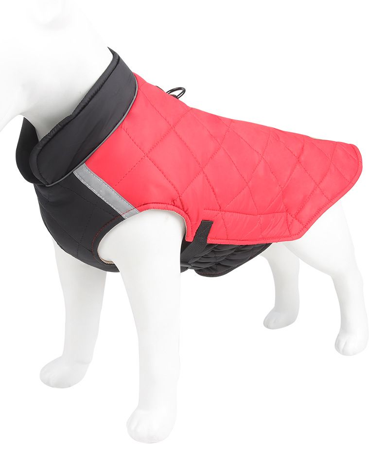 New winter dog clothes thickened Dou dog clothes reflective dog cotton-padded pet clothes wholesale_voghion.com