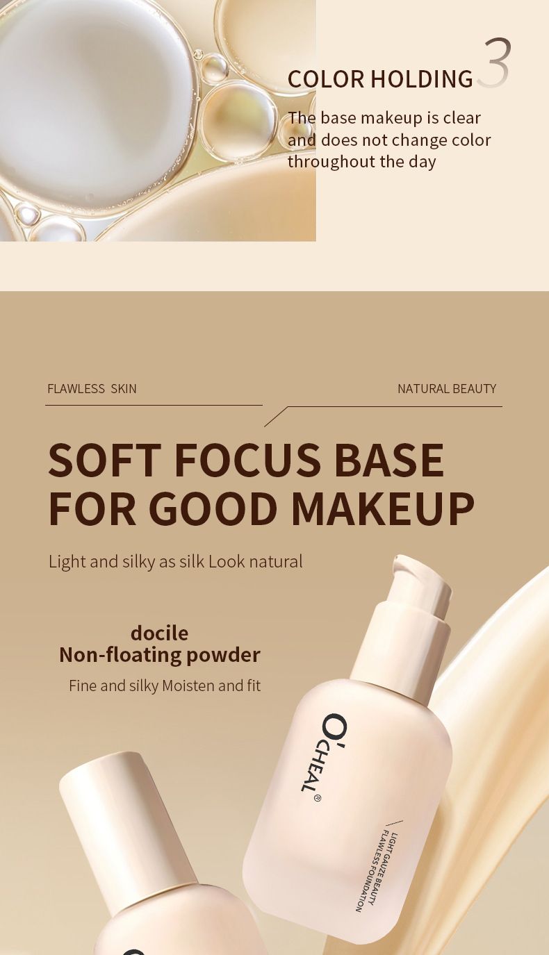 OCHEAL Concealer Setting Foundation Oil Control Moisturizing Invisible Pore Primer Isolation Milk Before Makeup Does Not Take Off Makeup_voghion.com
