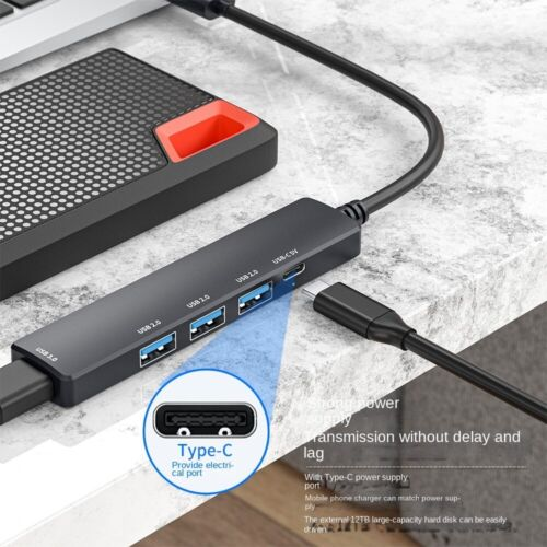 Répartiteur de moyeu USB 3.0 à 4 Ports avec adaptateur de moyeu de charge rapide PD pour ordinateur portable nouveau_voghion.com
