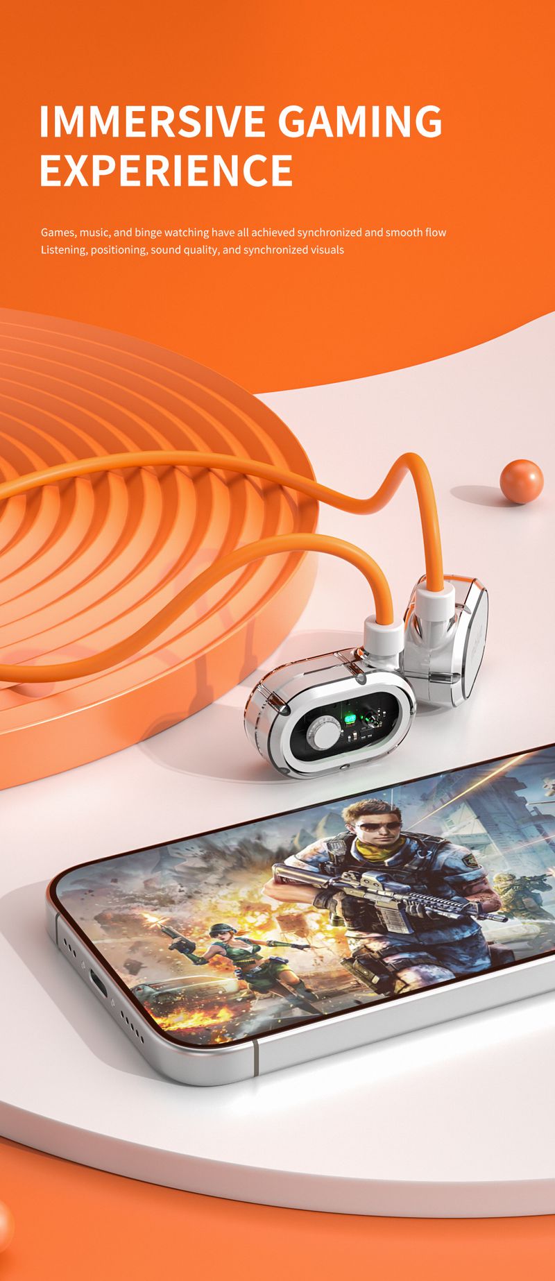 2025 New Meilan MblueH02 Bone Conduction Bluetooth Headset Wireless Ear-mounted Sports Running Neck-mounted_voghion.com