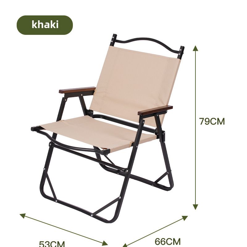 Sedia pieghevole da campeggio all'aperto Sedia Kermit Sedia da campeggio Sedia con schienale Sedia pieghevole portatile in lega di alluminio per esterni_voghion.com