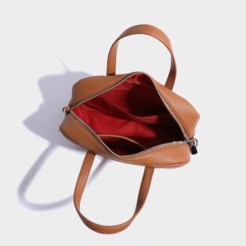 Borsa da bowling Boston di ispirazione vintage con tracolla staccabile: elegante borsa a tracolla e a spalla singola per donna (vari colori)_voghion.com