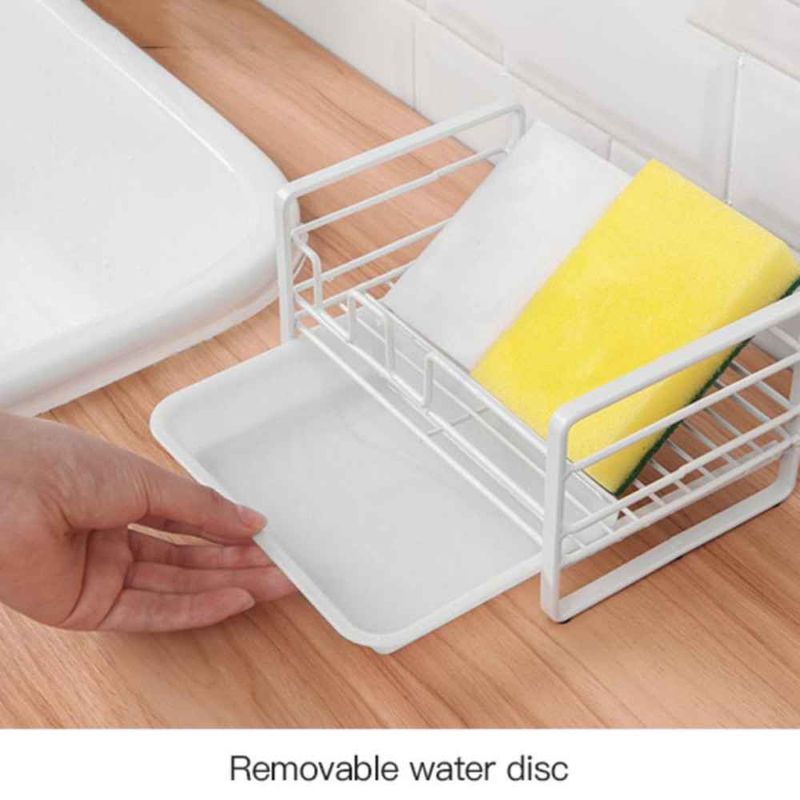 New Kitchen Sponge Storage Rack Sink Shelf Durable Faucet Drainer Shelf Basket Holder Drain Box Bathroom Organizer Accessories_voghion.com