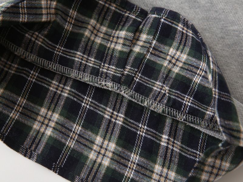Dziecięca podróbka dwuczęściowej bluzy hurtowo 2025 Nowa koreańska wersja chłopięca bluza z kołnierzykiem i łączeniem, jednoczęściowa, z dostawą dropshipping_voghion.com