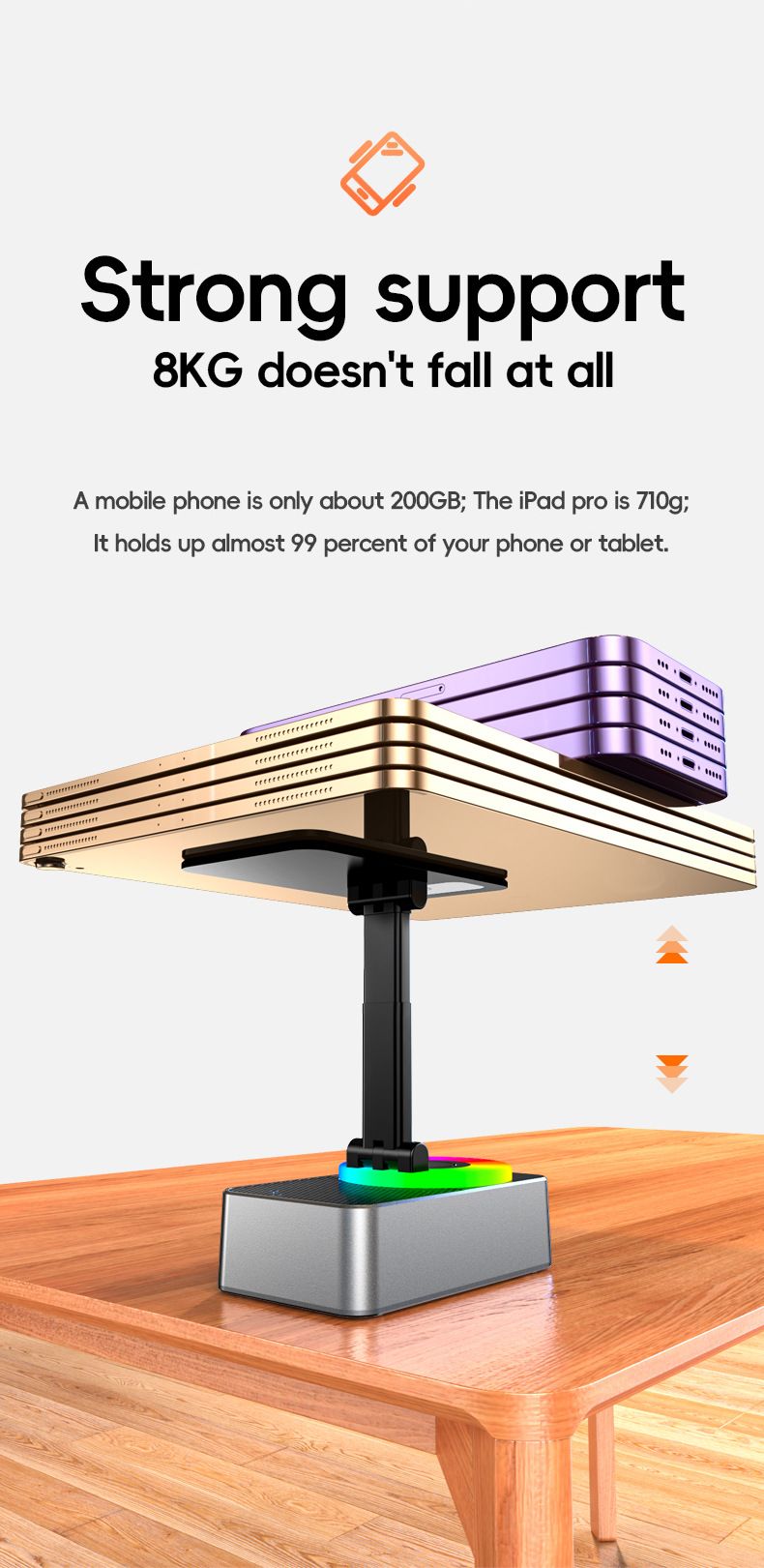 3-in-1 Stand Bluetooth Power Bank Call Speaker Multi-Functional Foldable Rotating Desktop_voghion.com