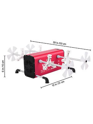 VEVOR 4 Cup Turner, 2 Speeds Multiple Tumbler Spinner Rotator Machine Kit with 4 Removable and Adjustable Arms, Mute Motor, Aluminum Alloy Frame, 4 In_voghion.com