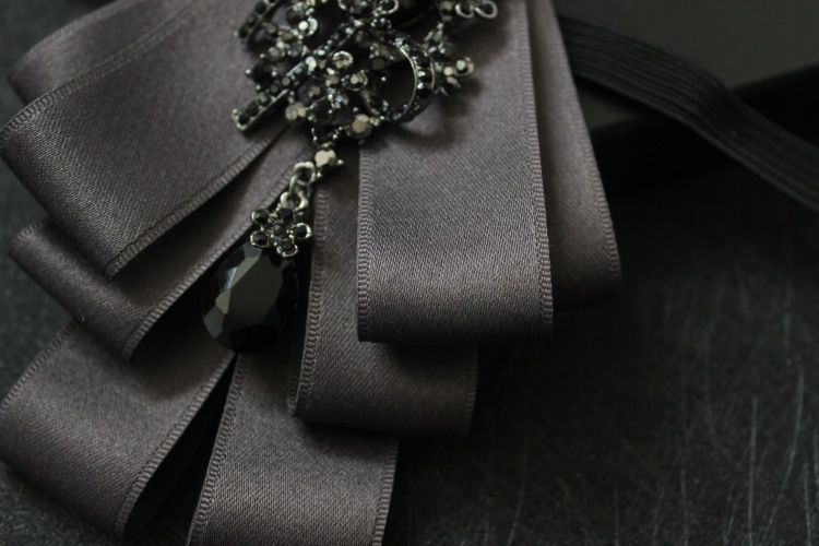 Corbata unisex para hombre, accesorio de lazo multicapa hecho a mano, pajarita para camisa de traje_voghion.com