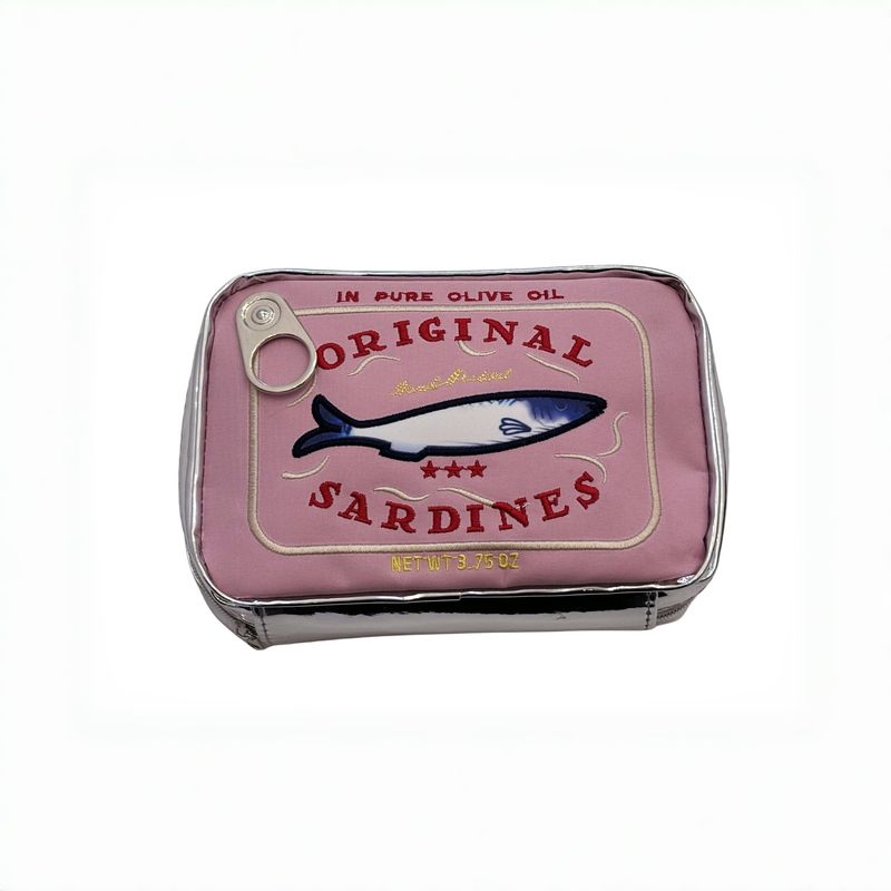 Große Kapazität Niedliche Sardinenförmige Aufbewahrung Kreative Katzenfischdose Make-up-Tasche_voghion.com
