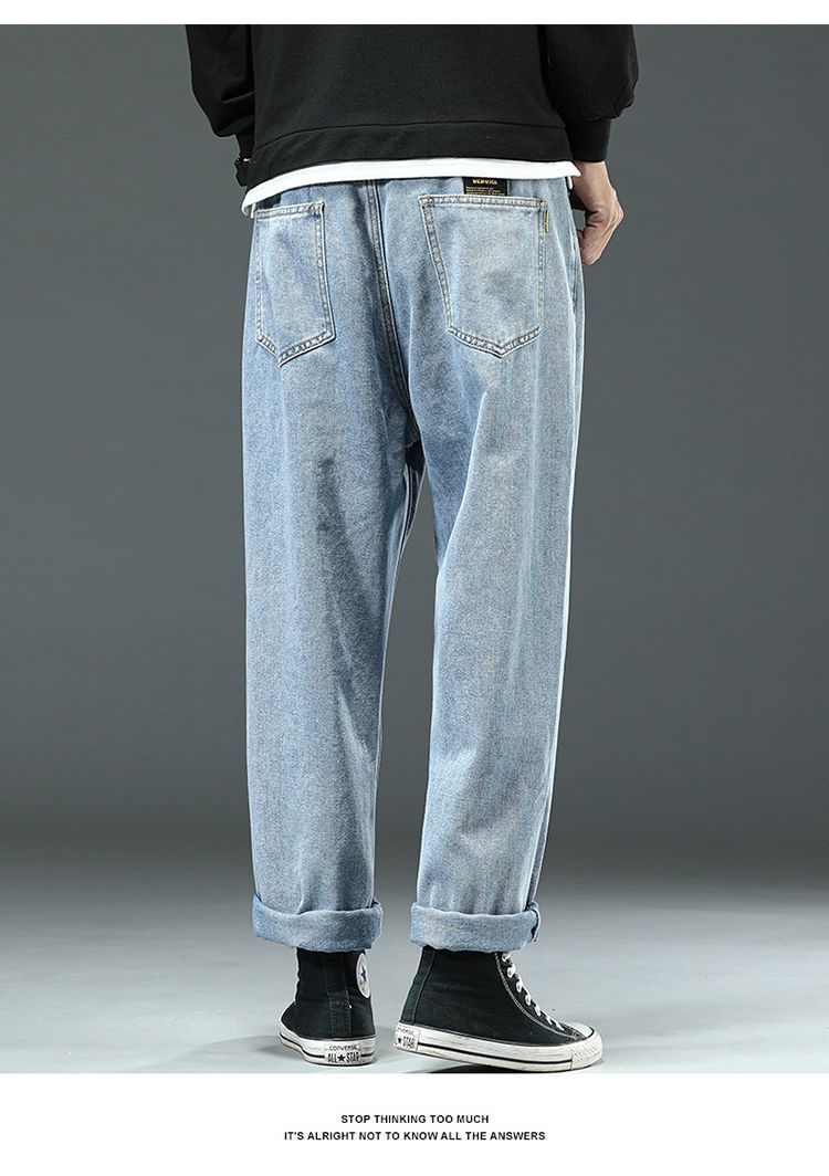 Men's Clothing Loose Wide Leg Large Size Pants Men's Plus Size Plus Size Fat Men's Spring Trousers_voghion.com