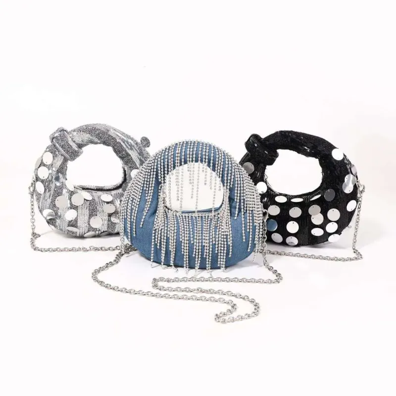 Borsa a tracolla da donna, piccola, lucida, antiscivolo, per posta diretta, Hong Kong, 2025_voghion.com