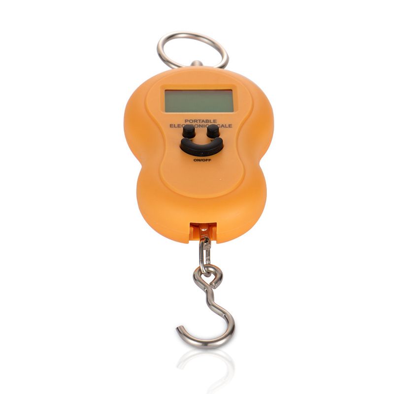 Portable Portable Scale Mini Electronic Scale Hulu-shaped Portable Scale Hook Scale Fishing Scale Hulu Scale 50KG_voghion.com