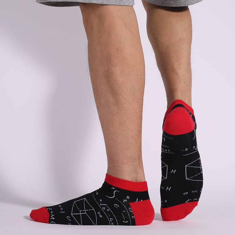 Lässige Hipstersocken Socken Mathematik Herrensocken Baumwollsocken Herrensocken Kurze Schlauchbootsocken_voghion.com