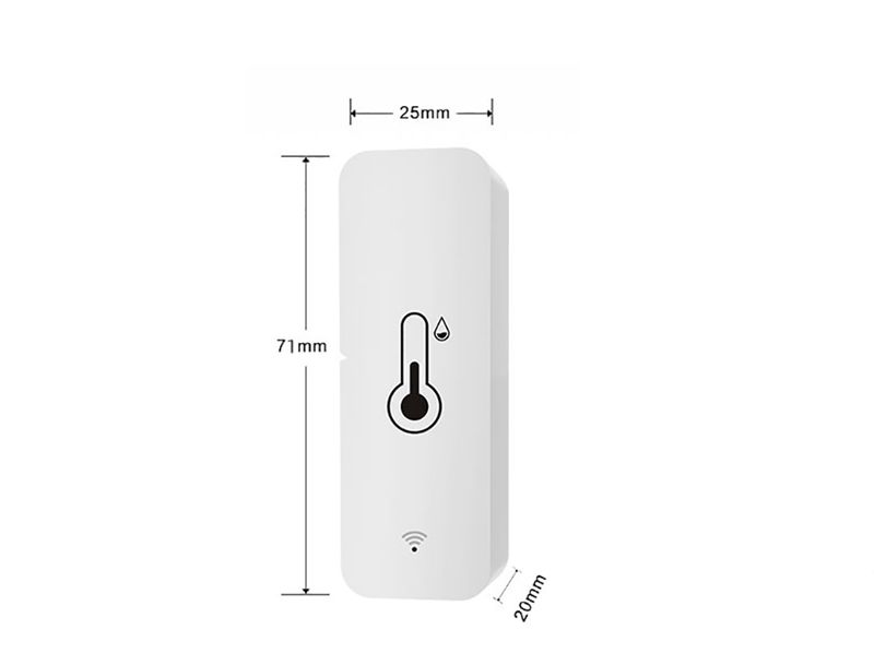 Sensore di temperatura e umidità Tuya WiFi SmartLife Remote Monitor per Smart Home Funziona con Alexa Google Assistant_voghion.com