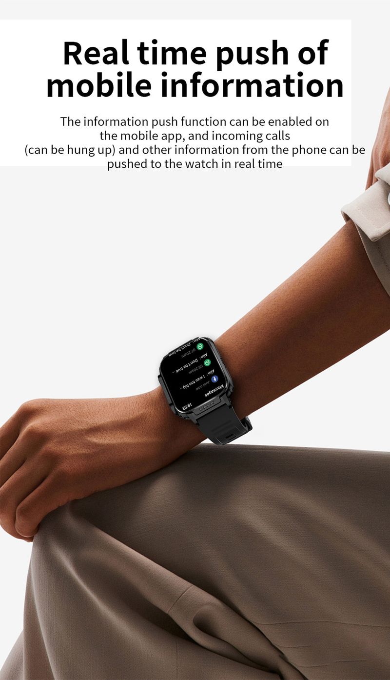 P60 Bluetooth Smartwatch met bloedzuurstof- en bloeddrukmeting, multisporttracking, HD-touchscreen, compatibel met iOS en Android_voghion.com