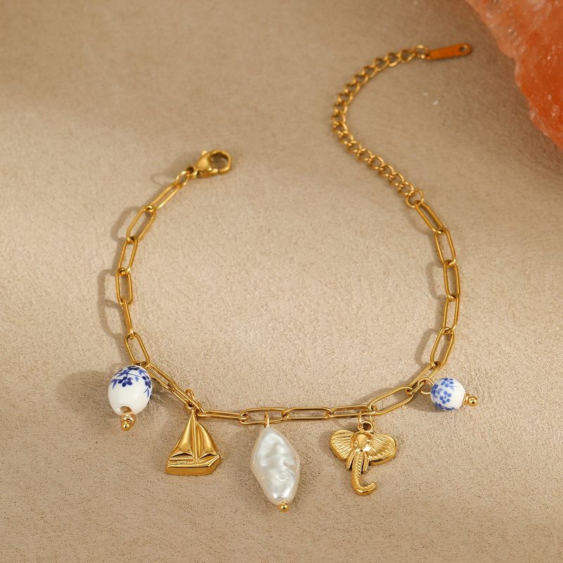Charme armbanden ketting sieraden oceaan stijl vakantie strand wind kwast zeester schelp hanger ketting_voghion.com