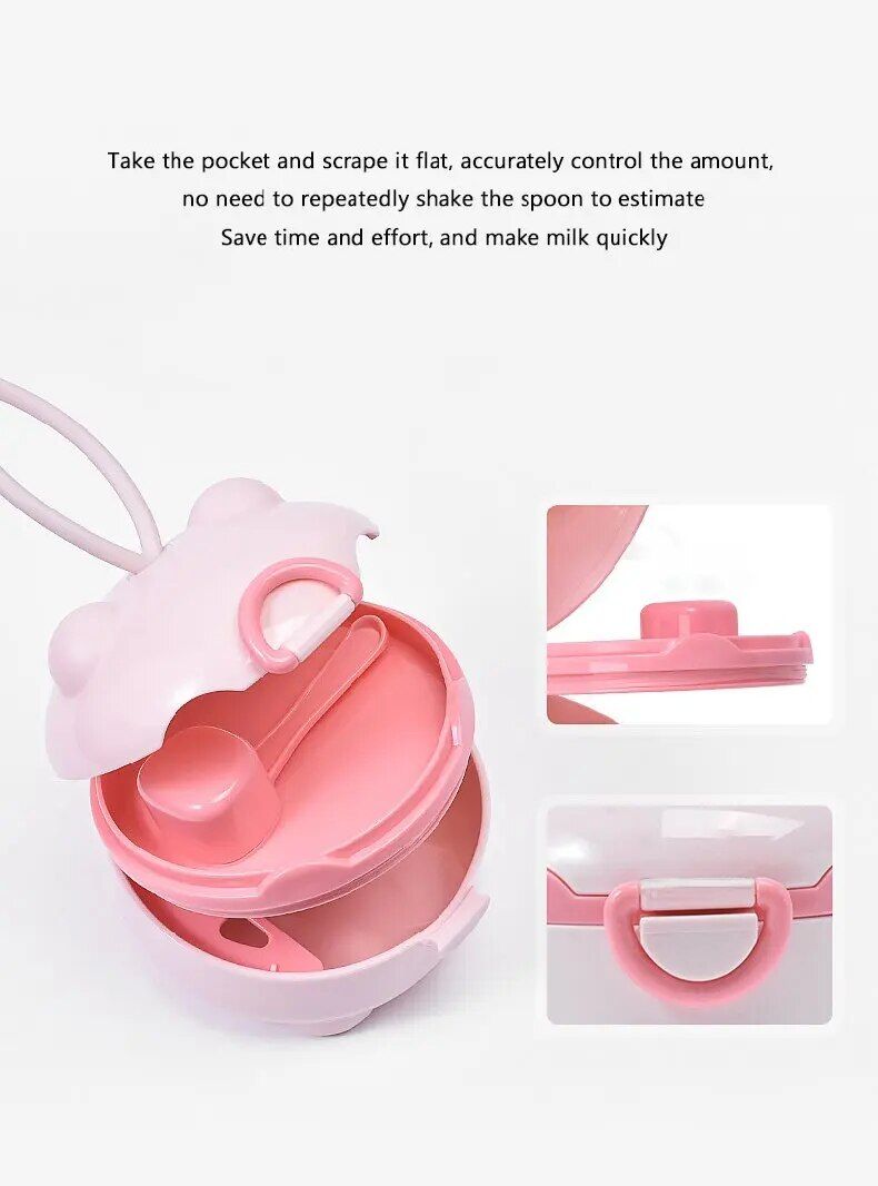 Baby Formula Box Portable Food Supplement Box Sealed Can Divisible Moisture-proof Storage Tank_voghion.com