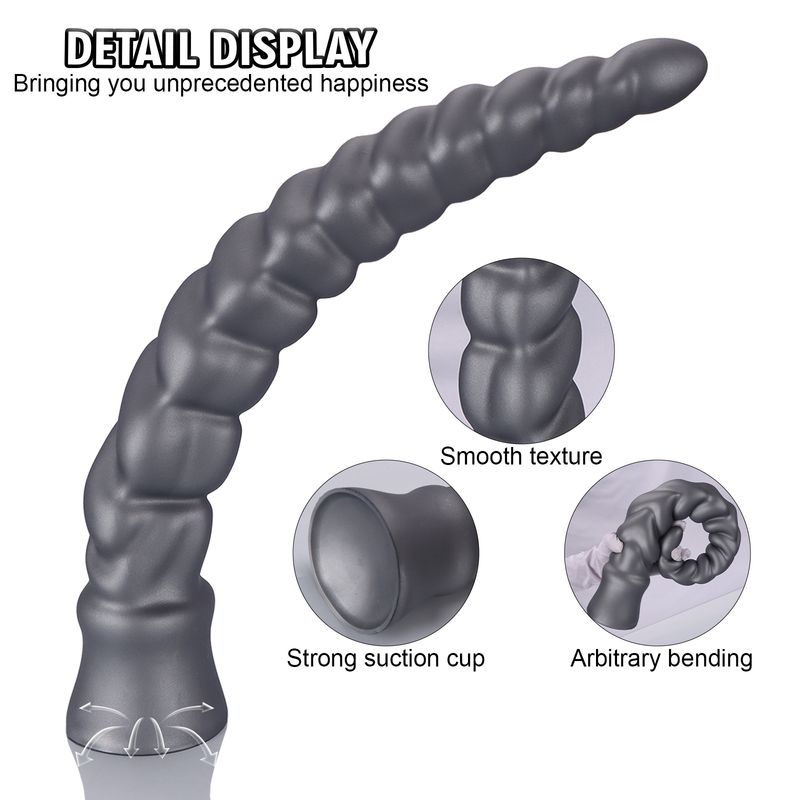 Nouveau plug anal long extra large fileté, masturbateur masculin et féminin, gode gay, jouet sexuel extensible en spirale_voghion.com