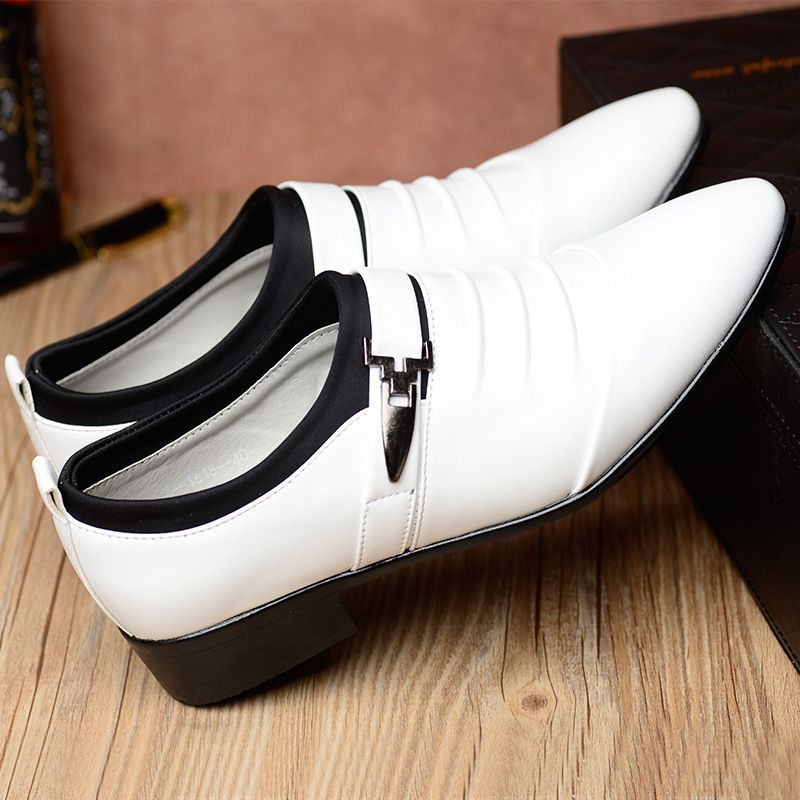 Regal Footwear Große Größe 48 Business Casual Slip-On Jugend Trendy Lazy Spitzschuh Friseur Leder Herrenschuhe_voghion.com